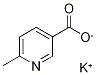 Potassium 6-methylnicotinate,,结构式