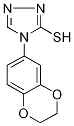 4-(2,3-dihydro-1,4-benzodioxin-6-yl)-4H-1,2,4-triazole-3-thiol Struktur