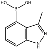 3-Methyl-1H-indazole-4-boronic acid Struktur
