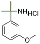 2-(3-Methoxyphenyl)propan-2-amine hydrochloride, 3-(2-Aminoprop-2-yl)anisole hydrochloride,,结构式