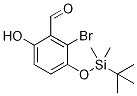 (2-Bromo-3-formyl-4-hydroxyphenoxy)tert-butyldimethylsilane 化学構造式