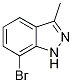 7-Bromo-3-methyl-1H-indazole,,结构式