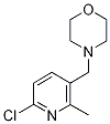 6-Chloro-2-methyl-3-[(morpholin-4-yl)methyl]pyridine Struktur