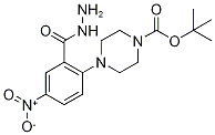 2-[4-(tert-Butoxycarbonyl)piperazin-1-yl]-5-nitrobenzohydrazide, 2-[4-(tert-Butoxycarbonyl)piperazin-1-yl]-5-nitrobenzoic acid hydrazide, tert-Butyl 4-[2-(hydrazinocarbonyl)-4-nitrophenyl]piperazine-1-carboxylate