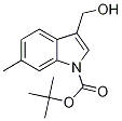 3-(Hydroxymethyl)-6-methyl-1H-indole-1-carboxylic acid tert-butyl ester,,结构式