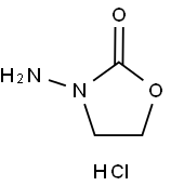 3-AMINO-2-OXAZOLIDONE HYDROCHLORIDE>95%,,结构式