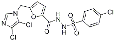 N'1-({5-[(4,5-dichloro-1H-imidazol-1-yl)methyl]-2-furyl}carbonyl)-4-chlorobenzene-1-sulphonohydrazide Struktur