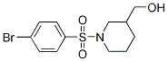 {1-[(4-Bromophenyl)sulphonyl]piperidin-3-yl}methanol Structure