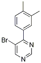 5-Bromo-4-(3,4-dimethylphenyl)pyrimidine 98% Structure