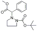 tert-Butyl 2-(2-methoxy-2-oxo-1-phenylethyl)pyrazolidine-1-carboxylate 结构式