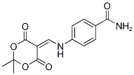 4-{[(2,2-Dimethyl-4,6-dioxo-1,3-dioxan-5-ylidene)methyl]amino}benzamide Structure