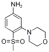4-[5-Amino-2-(methylsulphonyl)phenyl]morpholine,,结构式
