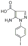 5-Amino-1-(4-iodophenyl)-1H-pyrazole-4-carboxylic acid,,结构式
