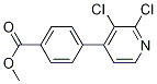 Methyl 4-(2,3-dichloropyridin-4-yl)benzoate 化学構造式