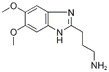 3-(5,6-Dimethoxy-1H-benzimidazol-2-yl)propylamine Structure