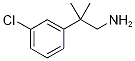 2-(3-Chlorophenyl)-2-methylpropylamine Struktur