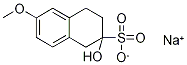 Sodium 2-hydroxy-6-methoxy-1,2,3,4-tetrahydronaphthalene-2-suphonate,,结构式