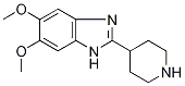 5,6-Dimethoxy-2-(piperidin-4-yl)-1H-benzimidazole 化学構造式