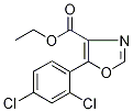 Ethyl 5-(2,4-dichlorophenyl)-1,3-oxazole-4-carboxylate Struktur