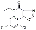 Ethyl 5-(2,4-dichlorophenyl)-1,3-oxazole-4-carboxylate,,结构式