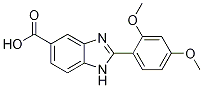 2-(2,4-Dimethoxyphenyl)-1H-benzimidazole-5-carboxylic acid 结构式