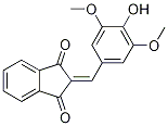 2-(3,5-Dimethoxy-4-hydroxybenzylidene)-1H-indene-1,3(2H)-dione,,结构式