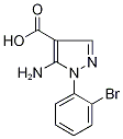 5-Amino-1-(2-bromophenyl)-1H-pyrazole-4-carboxylic acid,,结构式