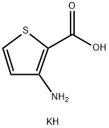 3-Aminothiophene-2-carboxylic acid potassium salt,1210469-45-6,结构式