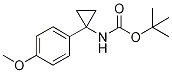tert-Butyl [1-(4-methoxyphenyl)cycloprop-1-yl]carbamate, 4-{1-[(tert-Butoxycarbonyl)amino]cycloprop-1-yl}anisole