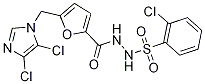 N'1-({5-[(4,5-dichloro-1H-imidazol-1-yl)methyl]-2-furyl}carbonyl)-2-chlorobenzene-1-sulphonohydrazide 化学構造式