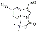5-Cyano-1H-indole-3-carboxaldehyde, N-BOC protected Struktur