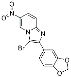 2-(1,3-Benzodioxol-5-yl)-3-bromo-6-nitroimidazo[1,2-a]pyridine Structure