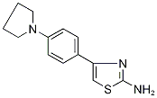 2-Amino-4-(4-pyrrolidin-1-ylphenyl)-1,3-thiazole 结构式