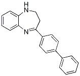 4-Biphenyl-4-yl-2,3-dihydro-1H-1,5-benzodiazepine,,结构式