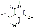 5-Hydroxy-4-(methoxycarbonyl)nicotinic acid,,结构式