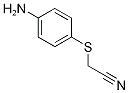 [(4-Aminophenyl)sulphanyl]acetonitrile 结构式