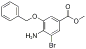 Methyl 4-amino-3-(benzyloxy)-5-bromobenzoate Struktur