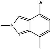 4-溴-2,7-二甲基-2H-吲唑, 1159511-88-2, 结构式