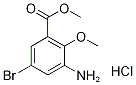  5-Bromo-2-methoxy-3-(methoxycarbonyl)aniline hydrochloride, 2-Amino-4-bromo-6-(methoxycarbonyl)anisole hydrochloride