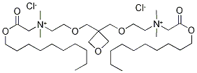 [2-(decyloxy)-2-oxoethyl][2-({3-[(2-{1-[2-(decyloxy)-2-oxoethyl]-1,1-dimeth ylammonio}ethoxy)methyl]oxetan-3-yl}methoxy)ethyl]dimethylammonium dichlori de Structure