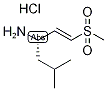 (E)-(3S)-3-Amino-5-methyl-1-(methylsulphonyl)hex-1-ene hydrochloride Struktur