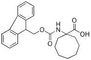 1-Aminocyclooctanecarboxylic acid, N-FMOC protected,,结构式