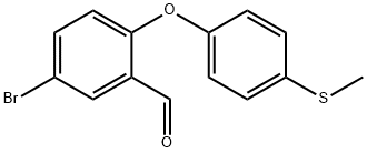 5-Bromo-2-[(4-methylsulphany)lphenoxy]benzaldehyde,364323-73-9,结构式