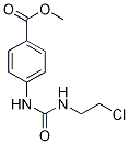 Methyl 4-({[(2-chloroethyl)amino]carbonyl}amino)benzoate 化学構造式