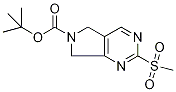 5,7-Dihydro-2-(methylsulphonyl)-6H-pyrrolo[3,4-d]pyrimidine, N6-BOC protected Structure