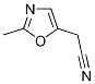 (2-Methyl-1,3-oxazol-5-yl)acetonitrile 化学構造式