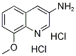 3-アミノ-8-メトキシキノリン二塩酸塩 化学構造式