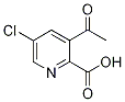 3-Acetyl-5-chloropicolinic acid, 3-Acetyl-2-carboxy-5-chloropyridine Structure