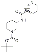tert-Butyl (3S)-3-{[(pyridin-3-yl)carbonyl]amino}piperidine-1-carboxylate, (3S)-1-(tert-Butoxycarbonyl)-3-{[(pyridin-3-yl)carbonyl]amino}piperidine Structure