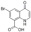 6-Bromo-8-carboxy-1,4-dihydro-4-oxoquinoline 化学構造式